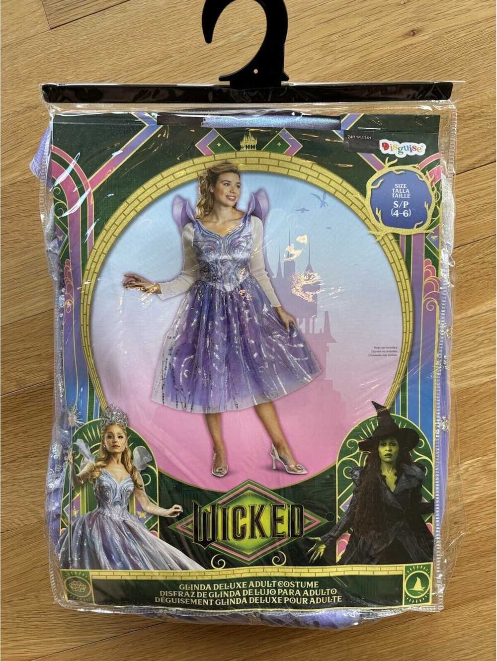 Wicked Glinda Deluxe Adult Costume Size S 4-6 Purple Dress Disguise Halloween